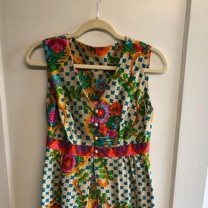 Small Vintage Hawaiian Full Length Dress